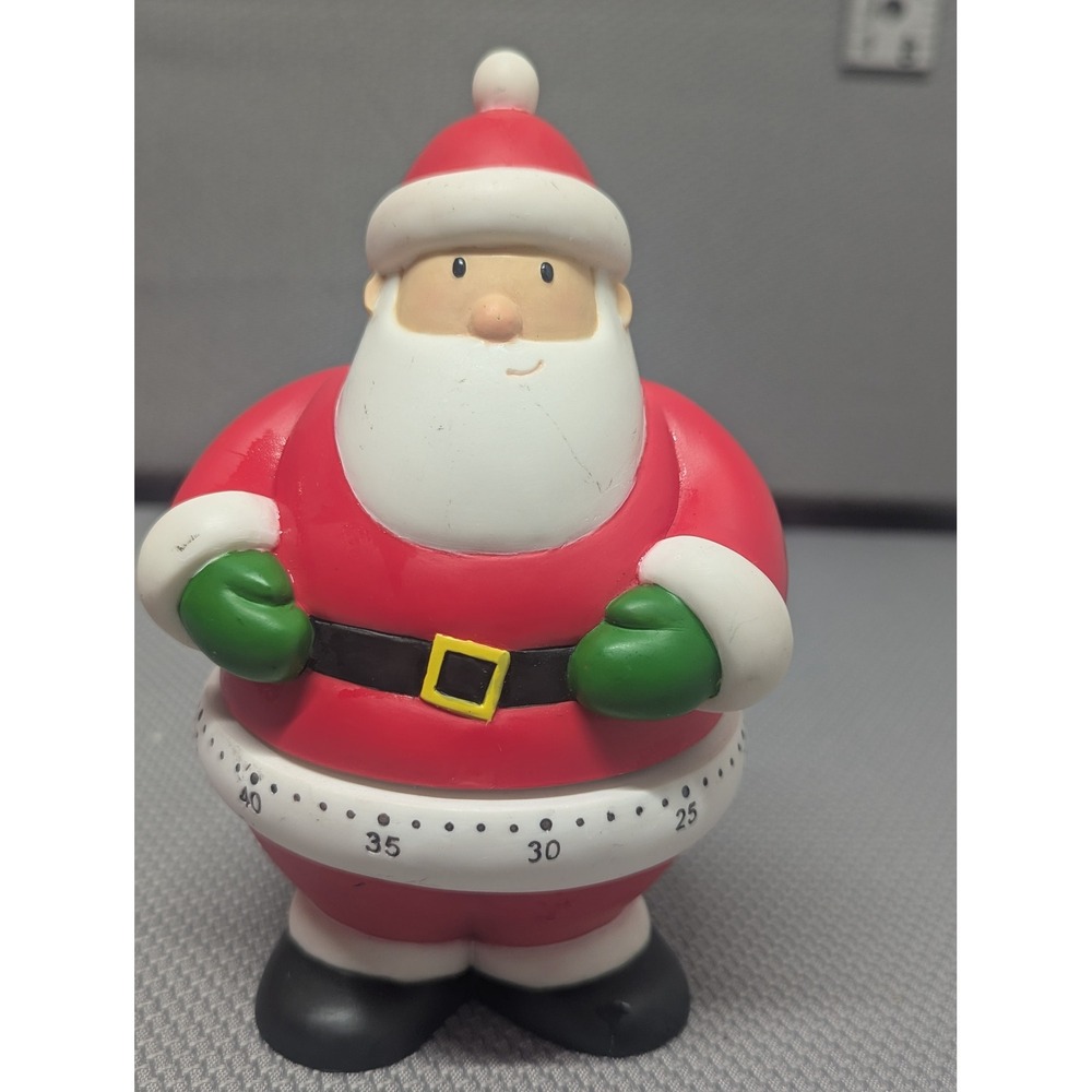 VTG Hallmark Santa Claus Figure Kitchen Timer Christmas Holiday Decor 60 Minute